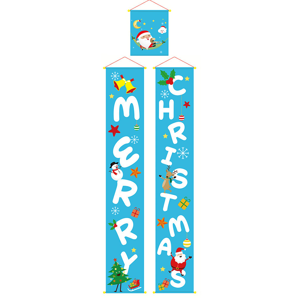 Christmas couplets hung cloth