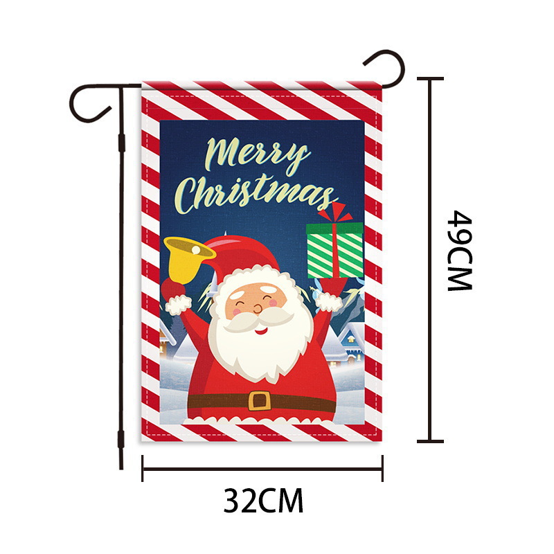 Christmas garden flag