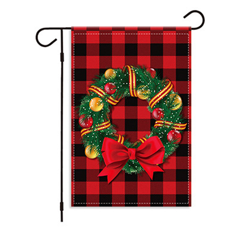 Christmas garden flag