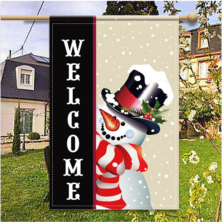 Christmas garden flag