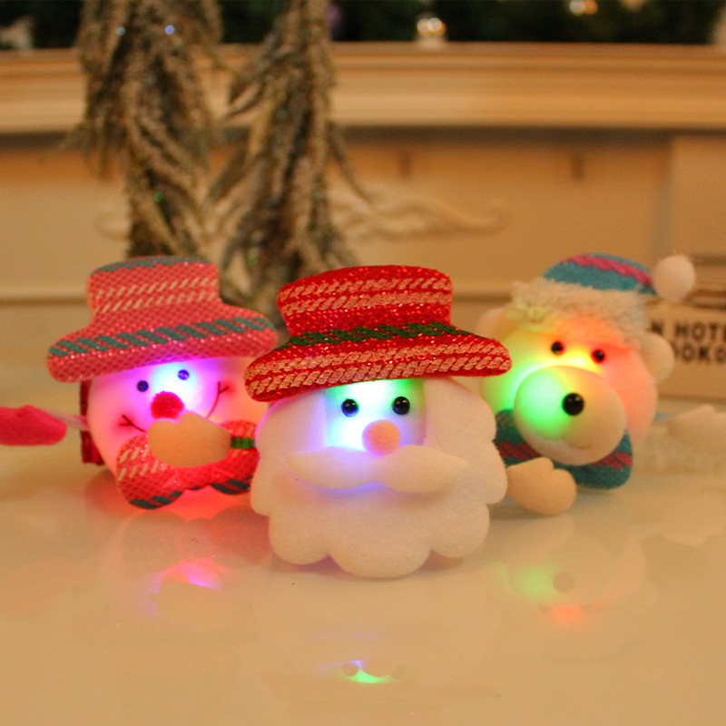 Christmas LED snowman bracelet