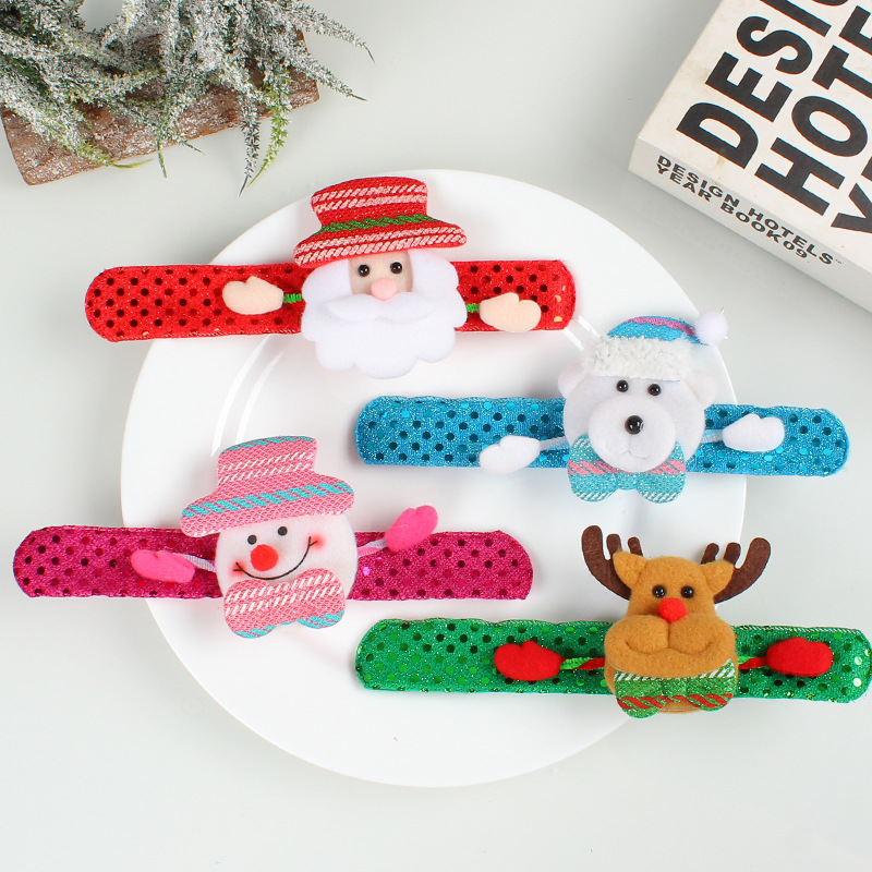 Christmas LED snowman bracelet