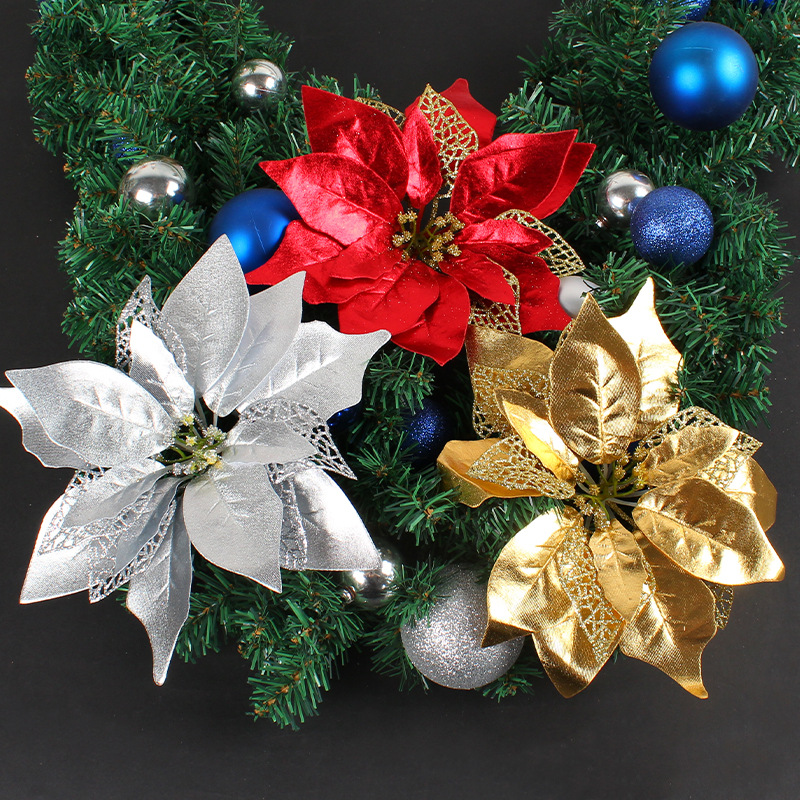 Christmas flower ornament