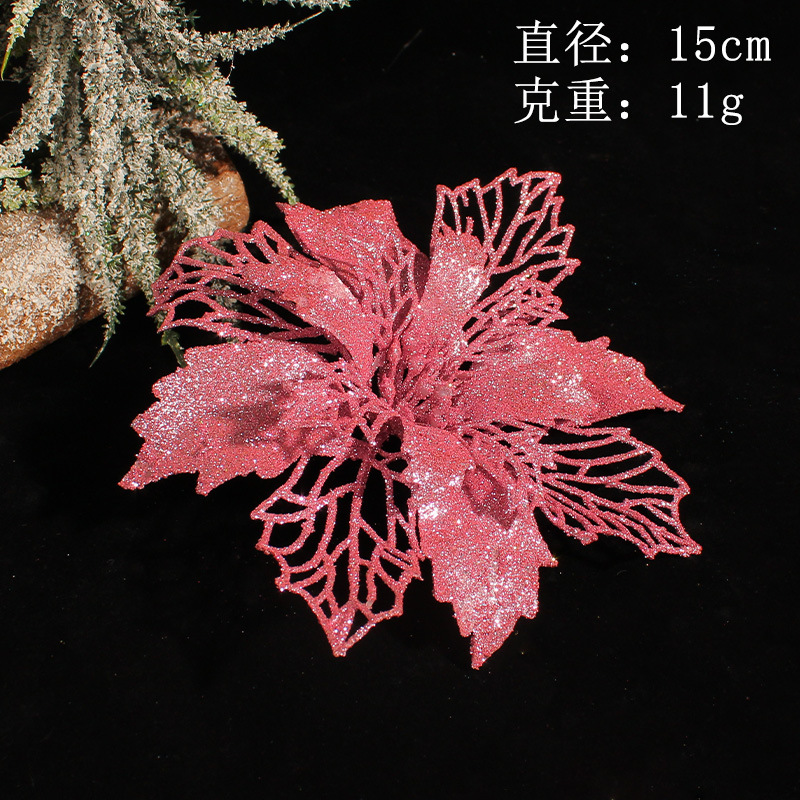 Christmas flower ornament