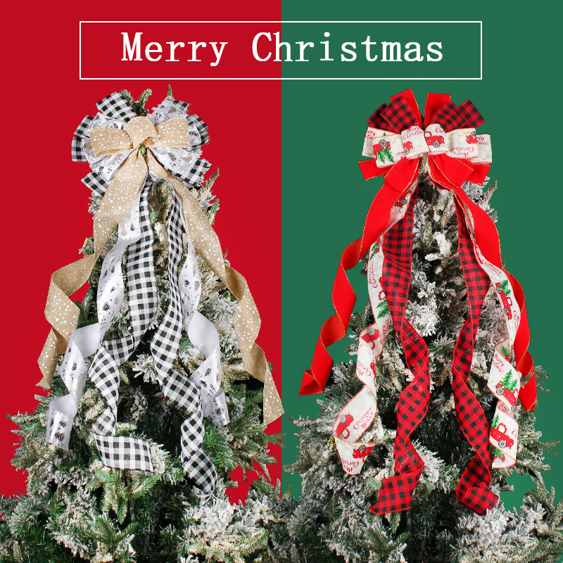 Christmas tree ornament butterfly knot