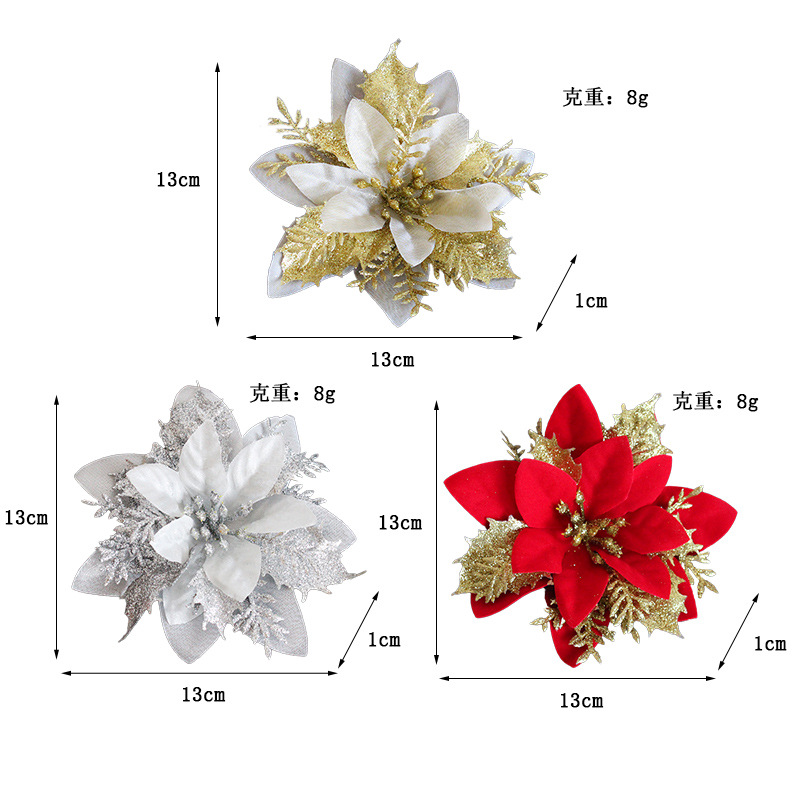 Christmas flower ornament