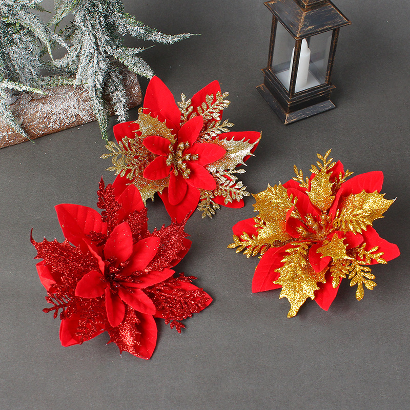 Christmas flower ornament