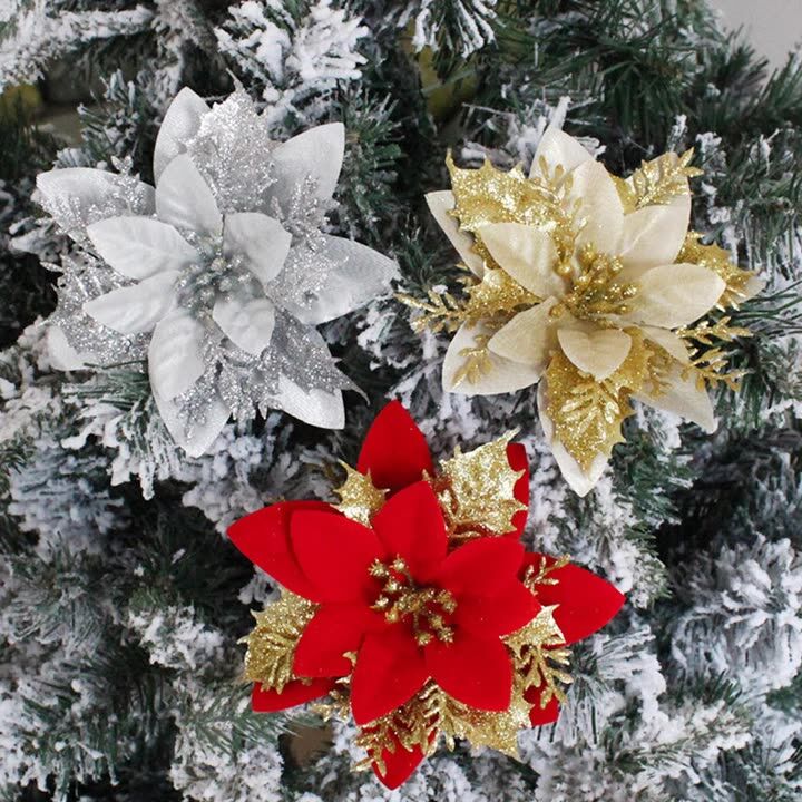 Christmas flower ornament