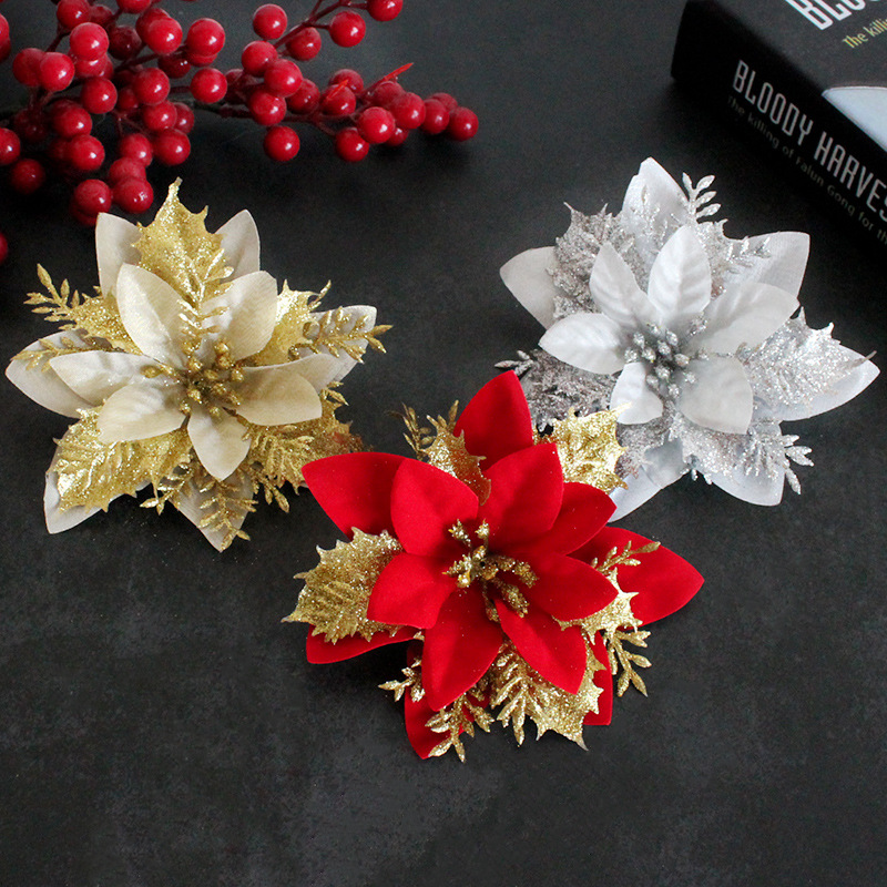 Christmas flower ornament