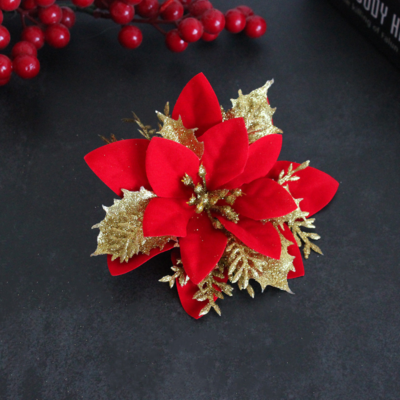 Christmas flower ornament