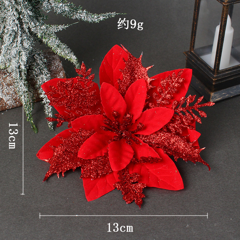 Christmas flower ornament