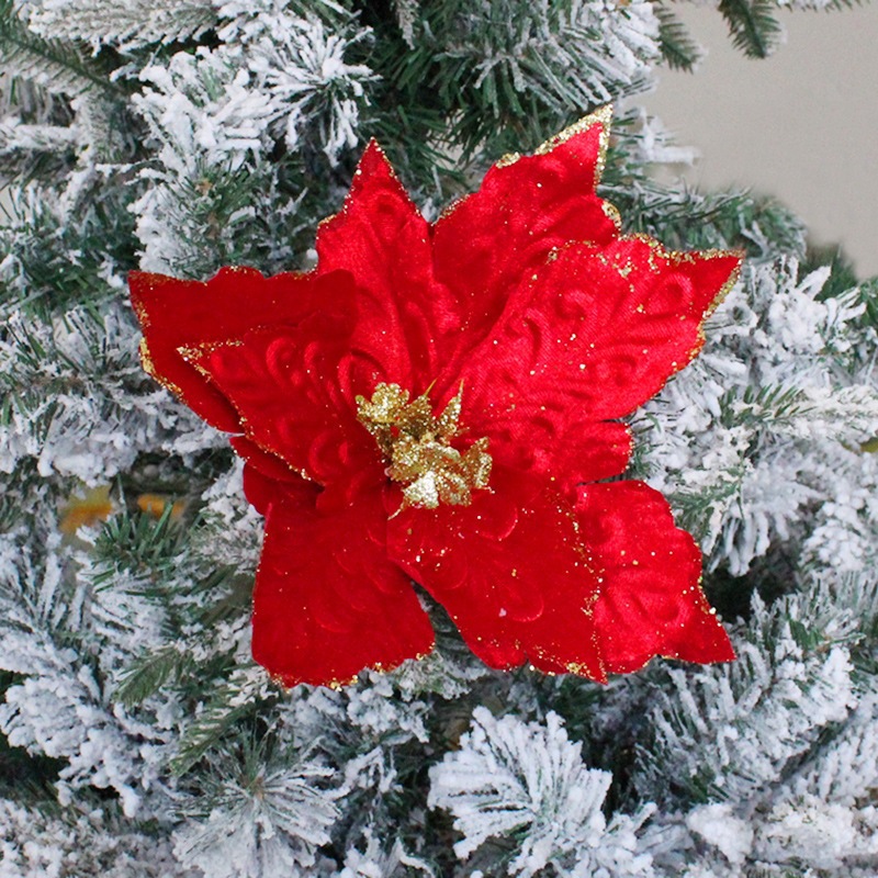 Christmas flower ornament