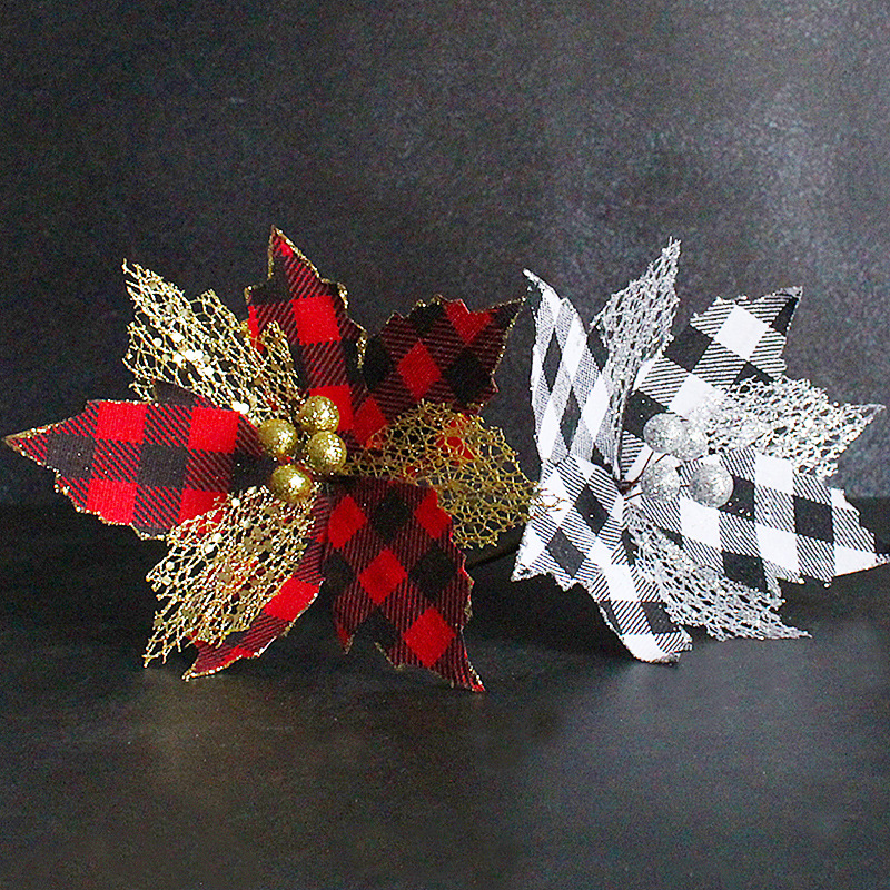 Christmas flower ornament