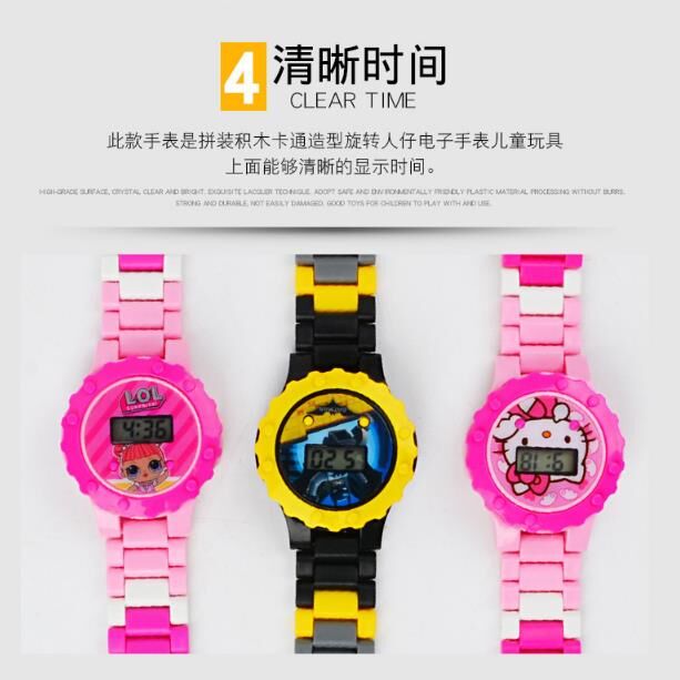 Children Bricks Toys Watch