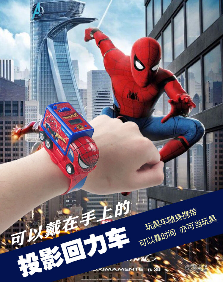 Electronic projection cartoon watch