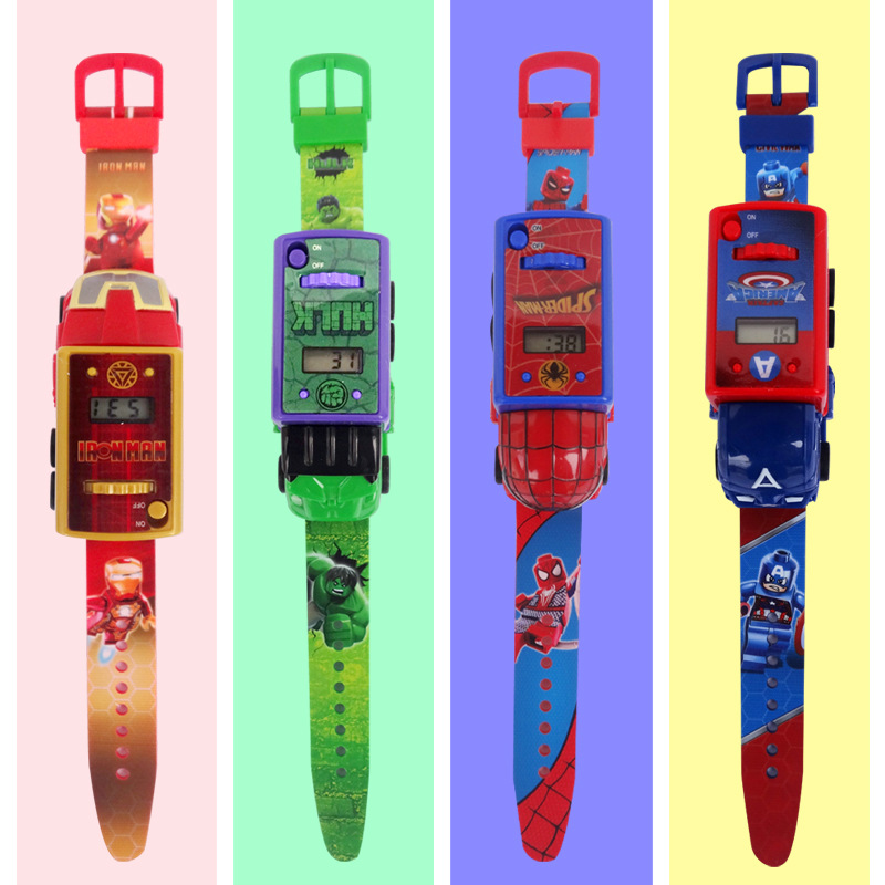 Electronic projection cartoon watch