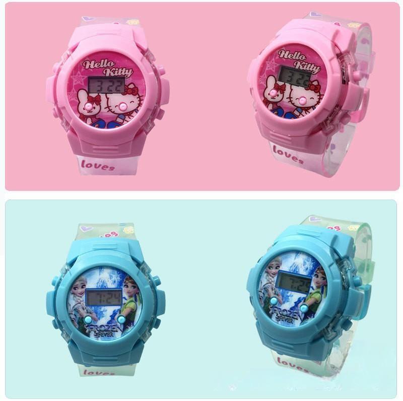 Electronic watch with music flashing lights