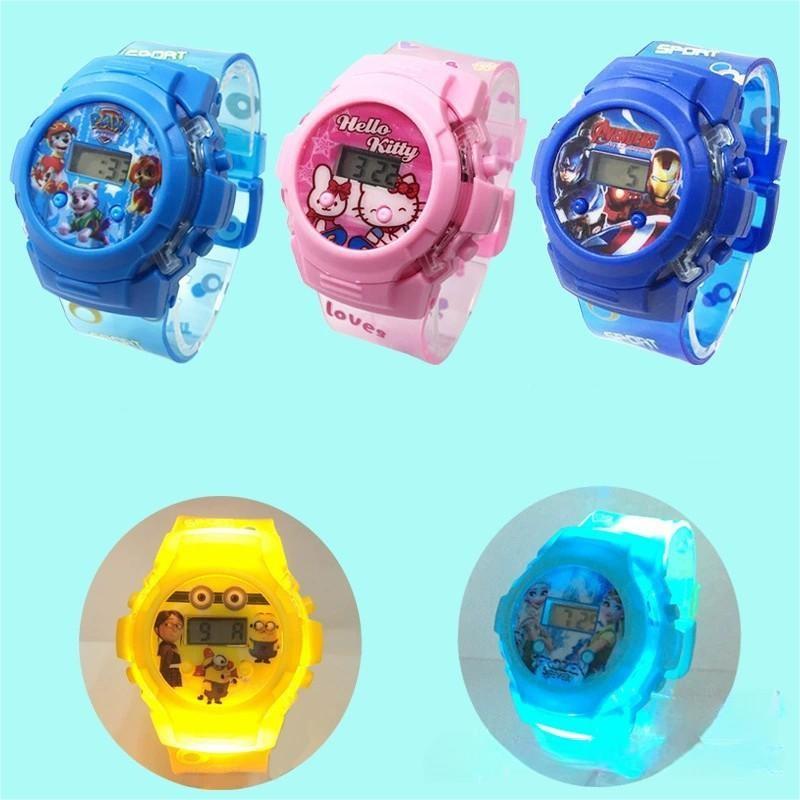 Electronic watch with music flashing lights