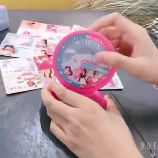 Electronic watch and clock two-piece set