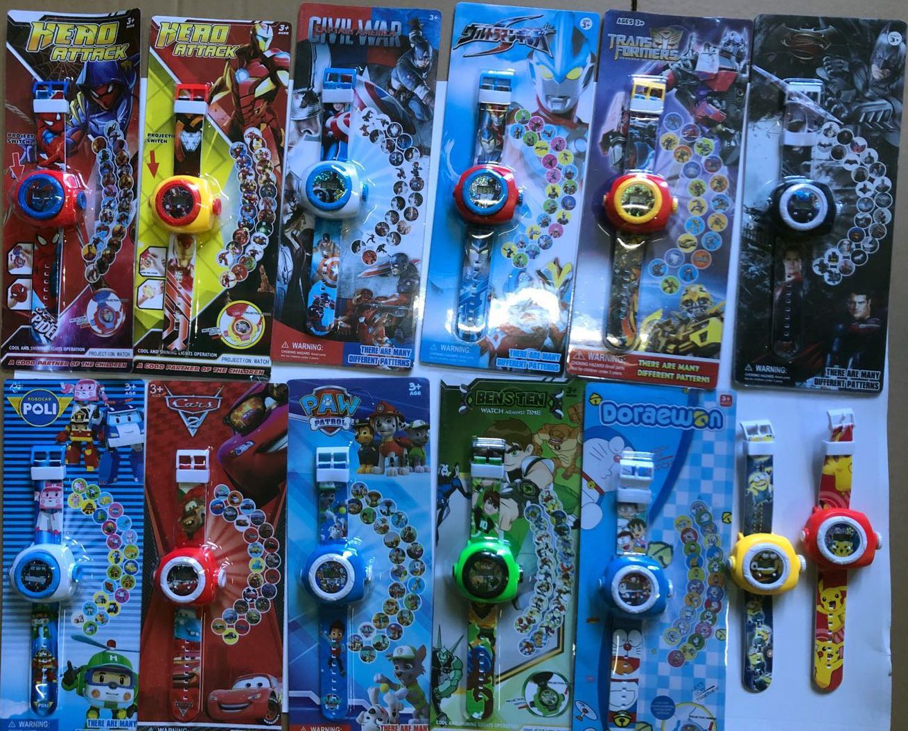 Digital projection watch