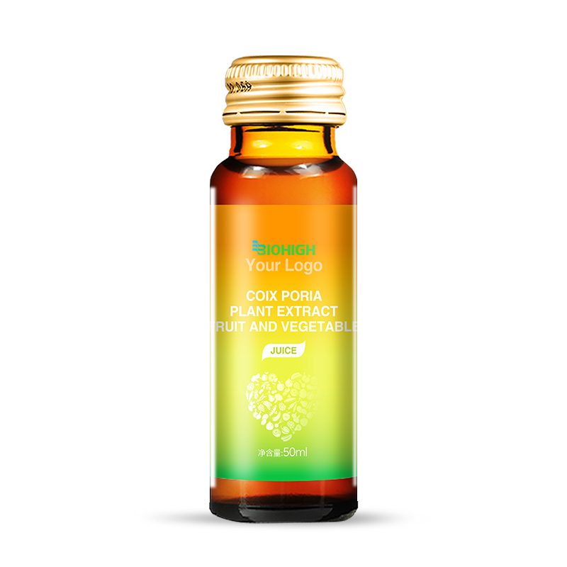 Bebida de frutas y verduras con extracto de planta Coix Poria