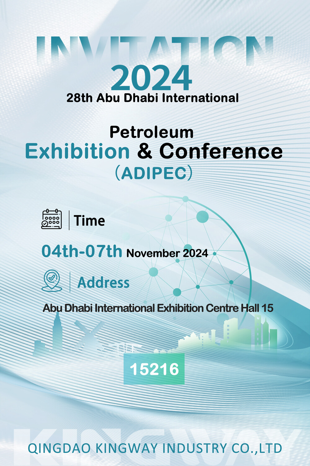 Bienvenido a la 28ª Exposición y Conferencia Internacional del Petróleo de Abu Dhabi (ADIPEC) 2024