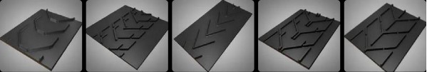Correas QBF Chevron moldeadas integralmente