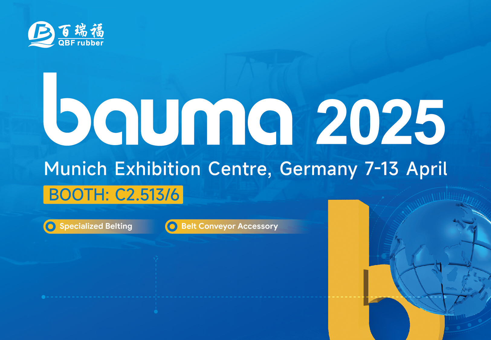 QBF Rubber participará en Bauma 2025 con nuevas soluciones para sistemas de elevación vertical QBF Rubber participará en Bauma 2025 con nuevas soluciones para sistemas de elevación vertical