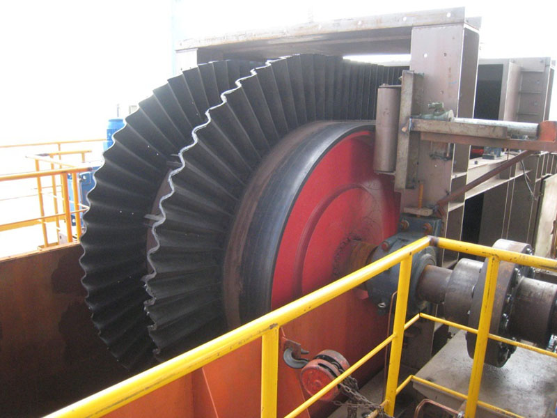 Cinta transportadora de pared lateral