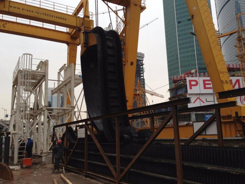 Cinta transportadora de pared lateral