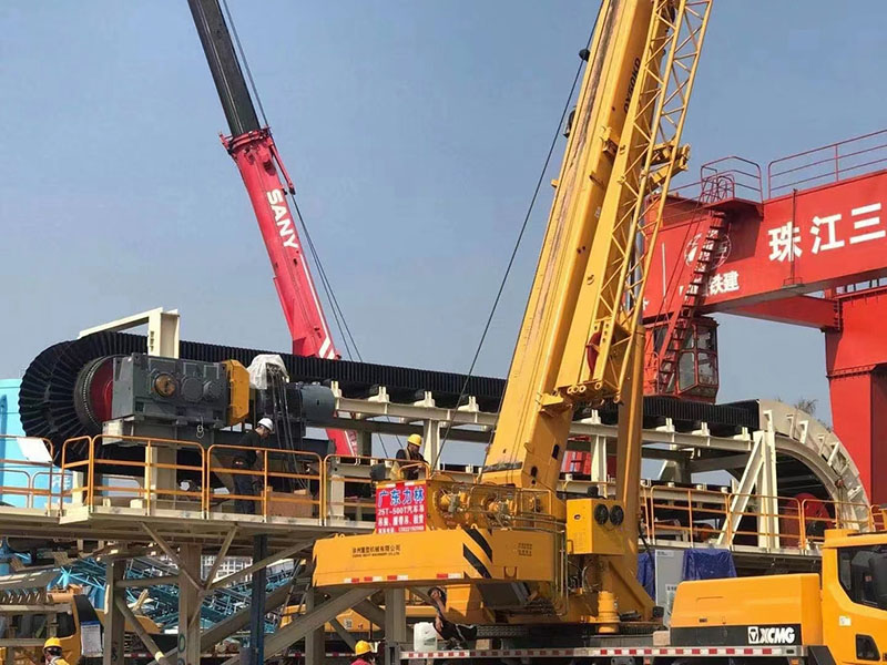 Instalación de bandas laterales QBF para proyecto de conservación de agua en China