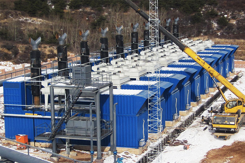 10 conjuntos de gerador silencioso de 1000 KW em paralelo na Rússia