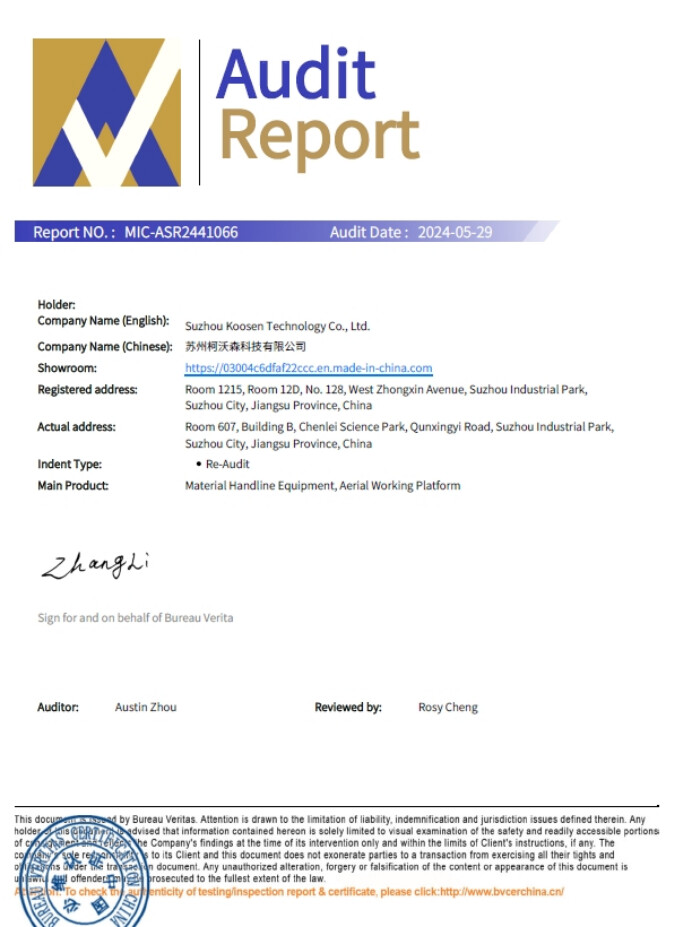 BV certification agency came to our company for on-site inspection and certification