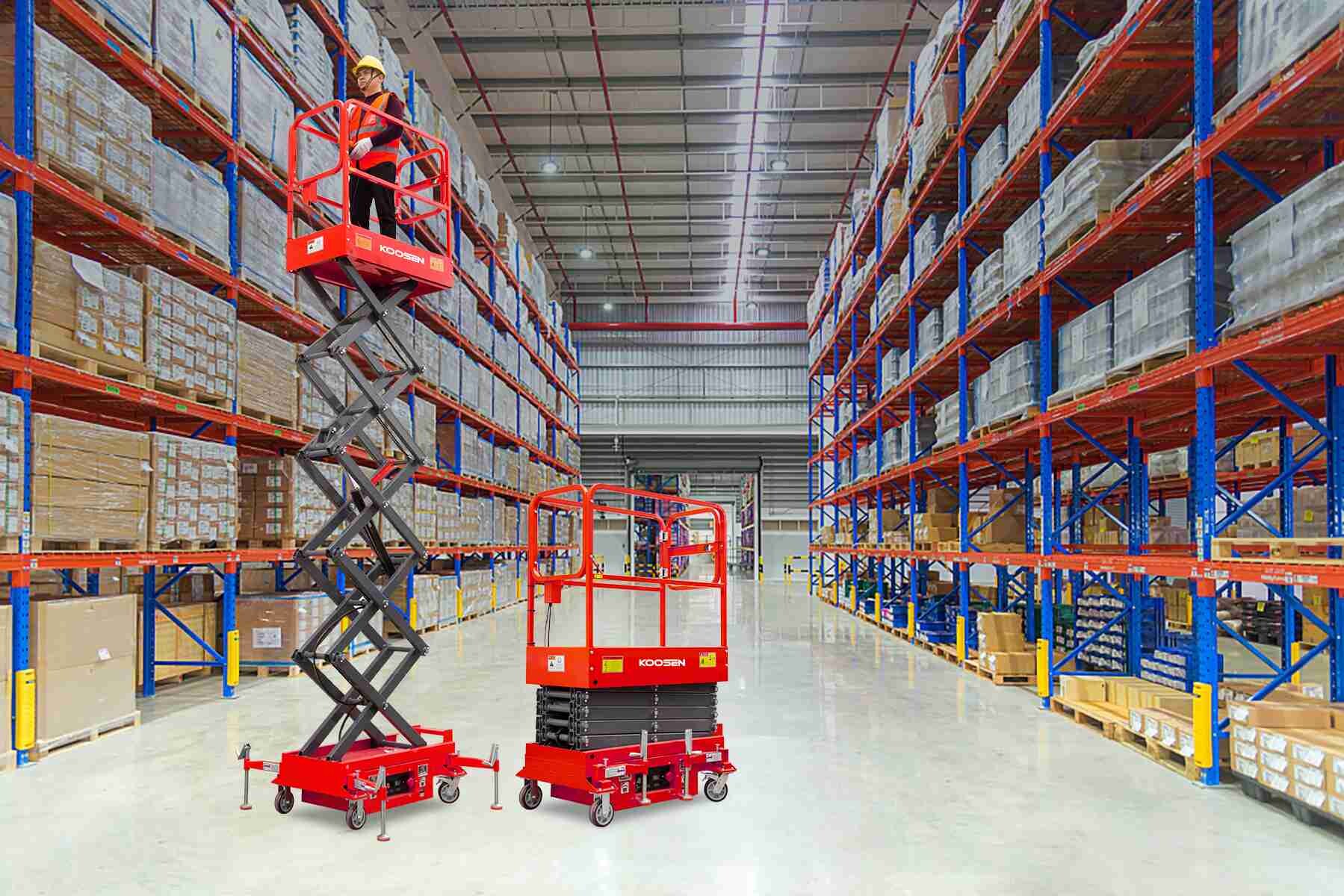 Minin push around Scissor lift