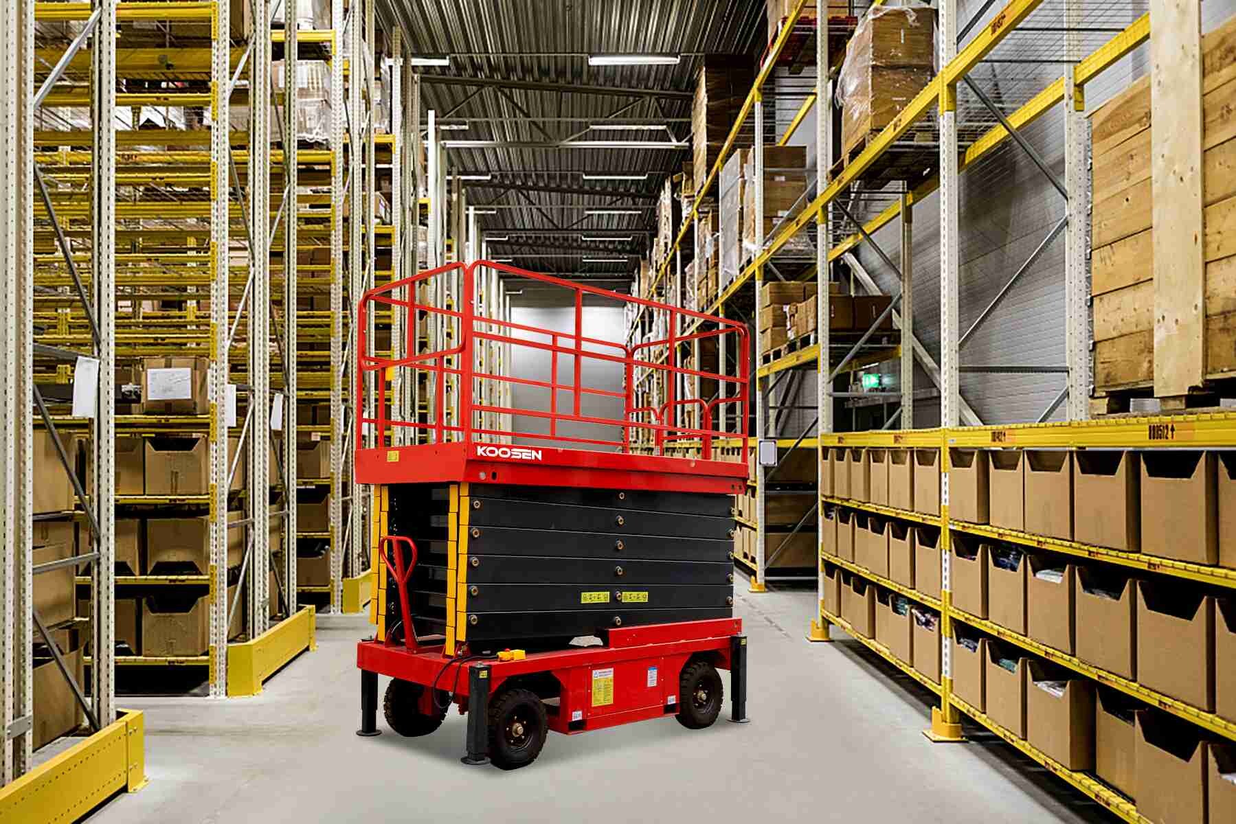 Push Around Scissor Lift