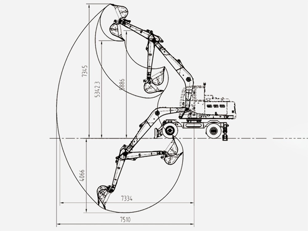 KE6120 Wheel Excavator