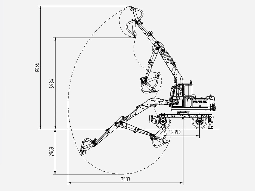 KE6110 Wheel Excavator