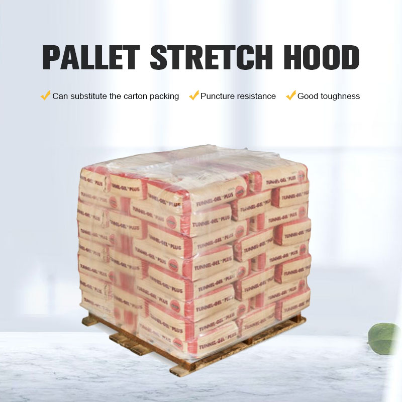 Cubierta de paleta Bolsa de capota Fabricante de película de capota elástica