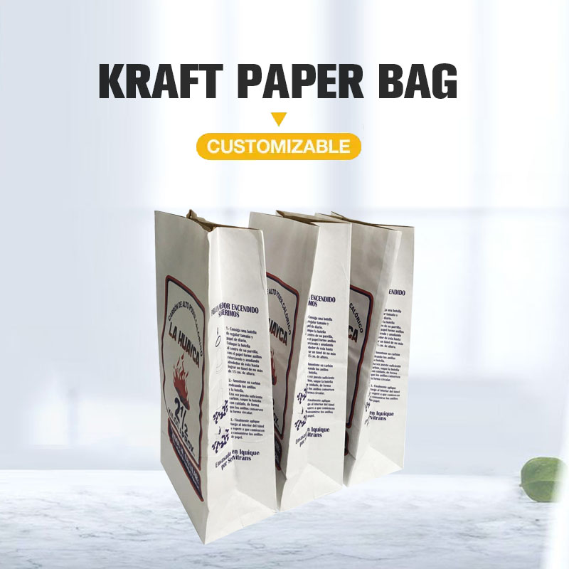 Bolsa de papel Kraft multicapa para embalaje de carbón de briquetas