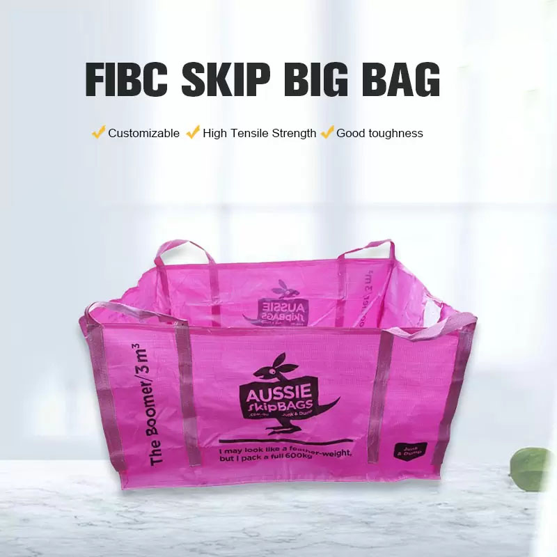 Reciclaje del bolso tejido PP grande de los residuos de construcción de la basura de la comunidad de los bolsos del salto