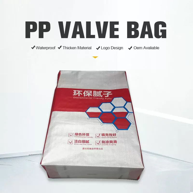 Saco tejido PP laminado de la válvula del polvo de la masilla del bolso de la estrella del AD