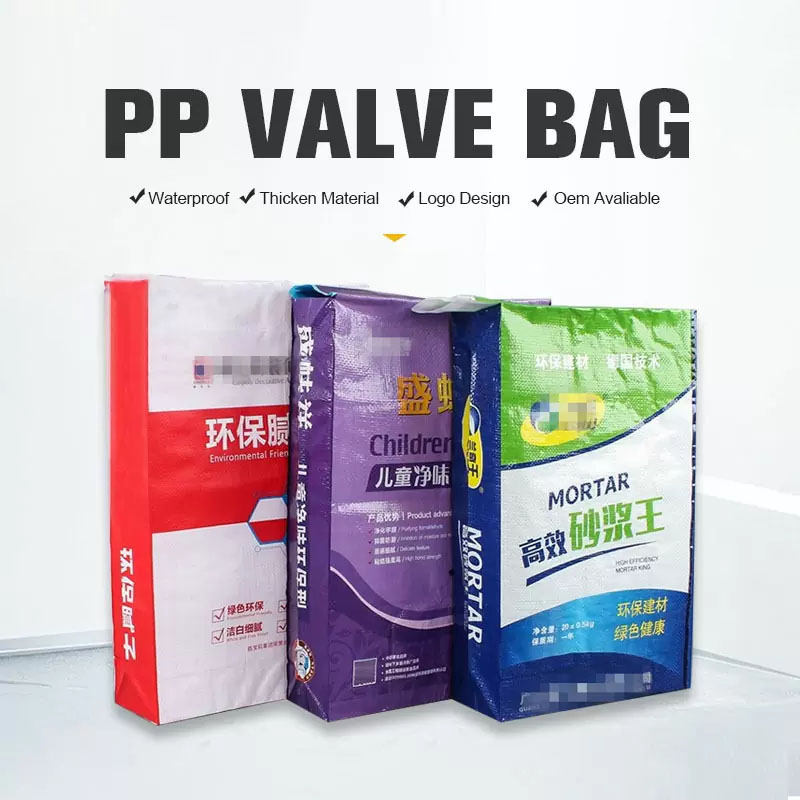 Bolsas de plástico de embalaje impermeables con válvula tejida PP