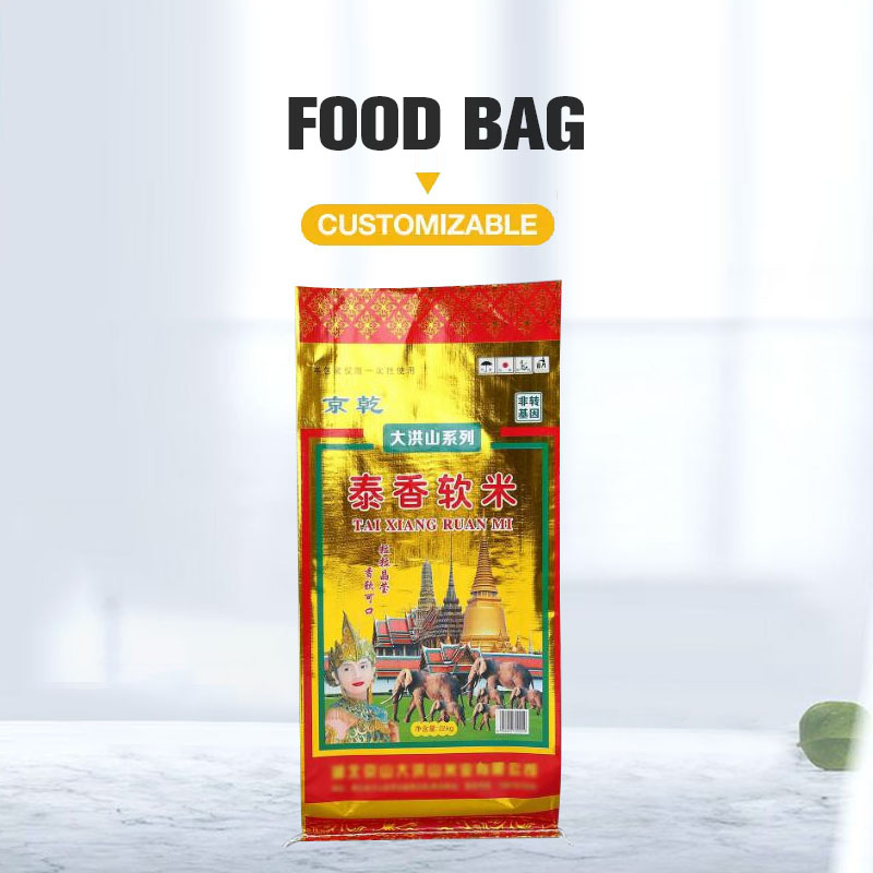 BOPP coloridos sacos tejidos de arroz, trigo y maíz