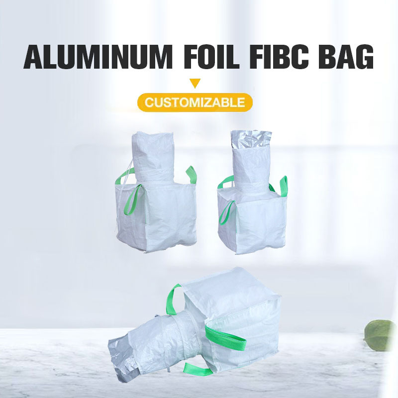 Bolsos de empaquetado grandes industriales enormes del trazador de líneas del papel de aluminio de Fibc de los PP