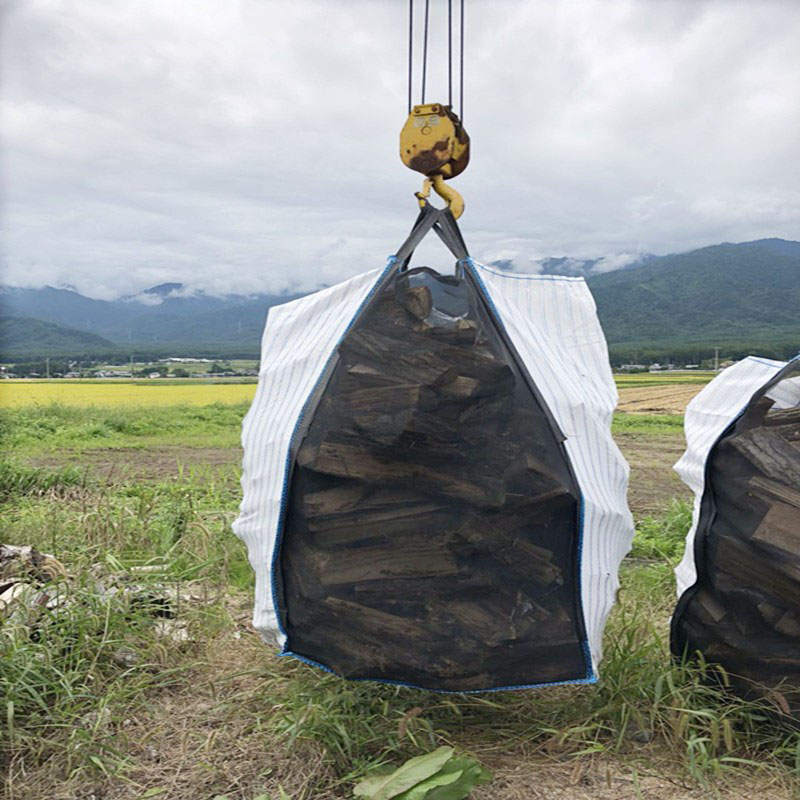 Bolsa a granel grande de malla de embalaje de patata, cebolla y leña transpirable