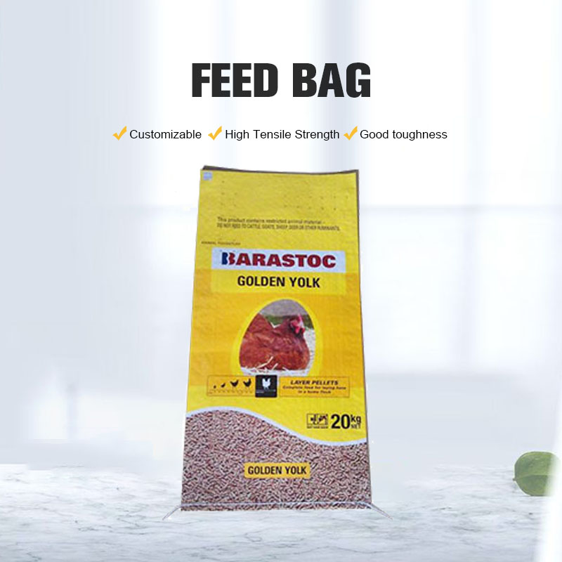 Bolsa de alimentación tejida pp de saco laminado Bopp de fábrica 