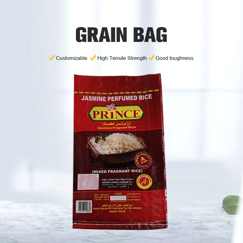 Bolsas tejidas de grano laminado Bopp con impresión personalizada