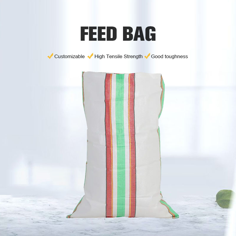 Bolsa tejida de PP para alimentación laminada para alimentación animal