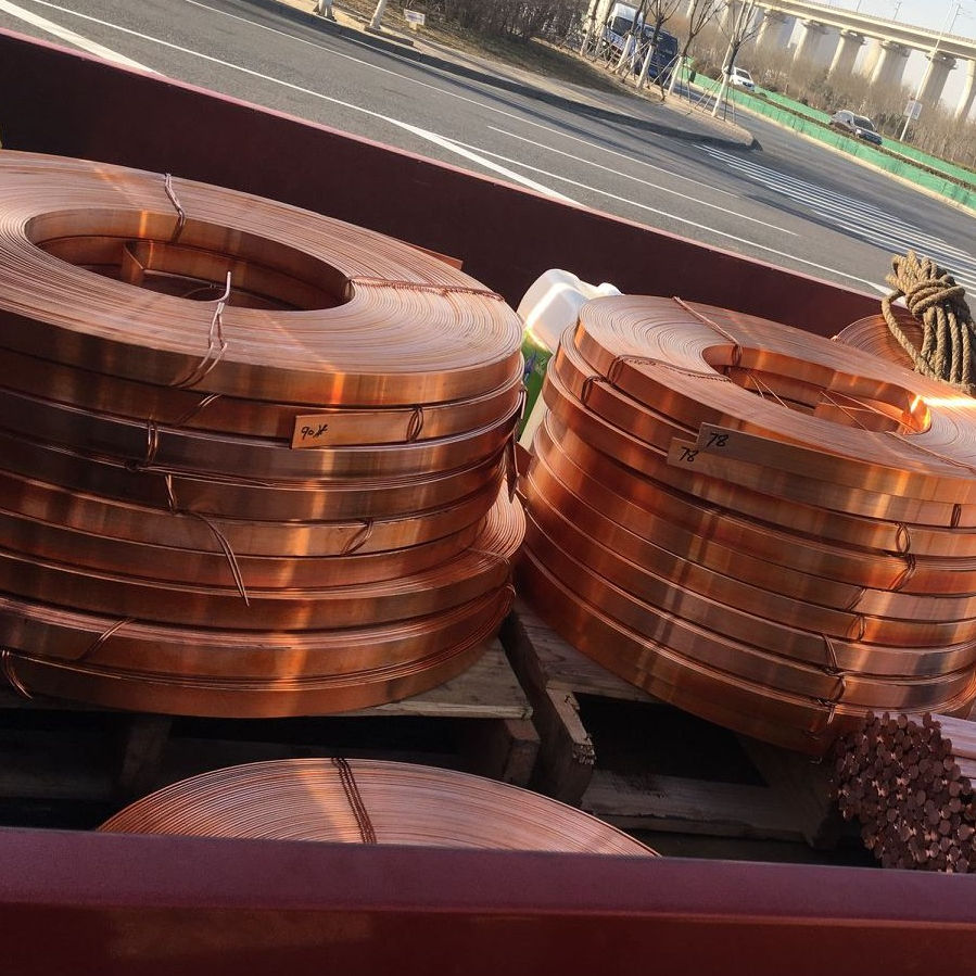Red Pure Insulated Copper Coils Customized