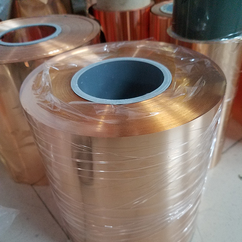 Foil / Strip Tape Thin Copper C1100 C1200 T2 Soft / Half Hard Pure in Coil 99.9% Pure Copper Alloy